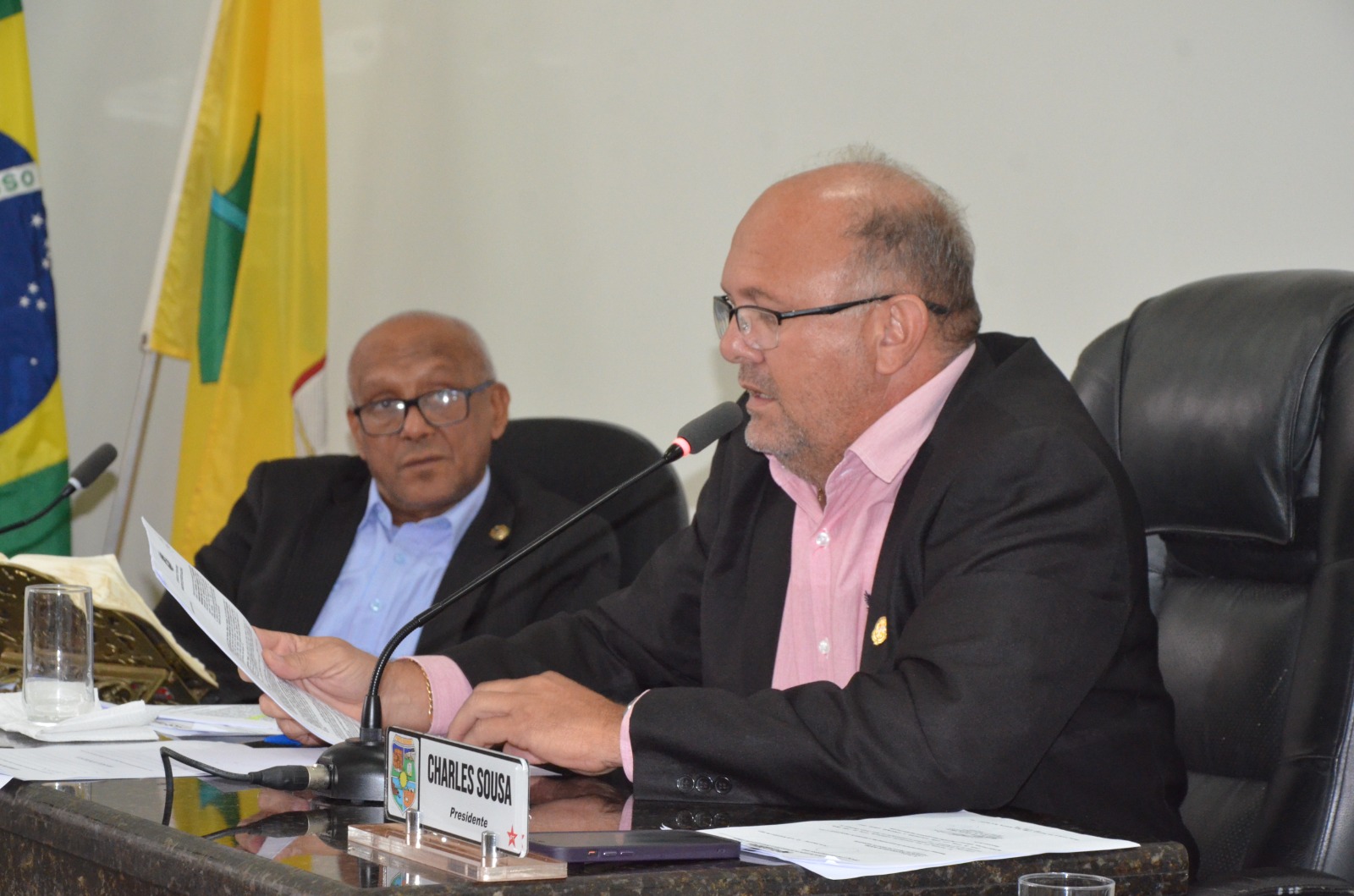 Vereador Charles Sousa, Presidente da Casa de Leis