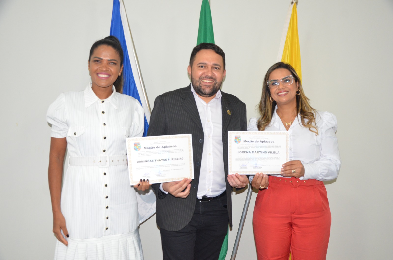 Vereador Geovane Dos Santos e homenageadas