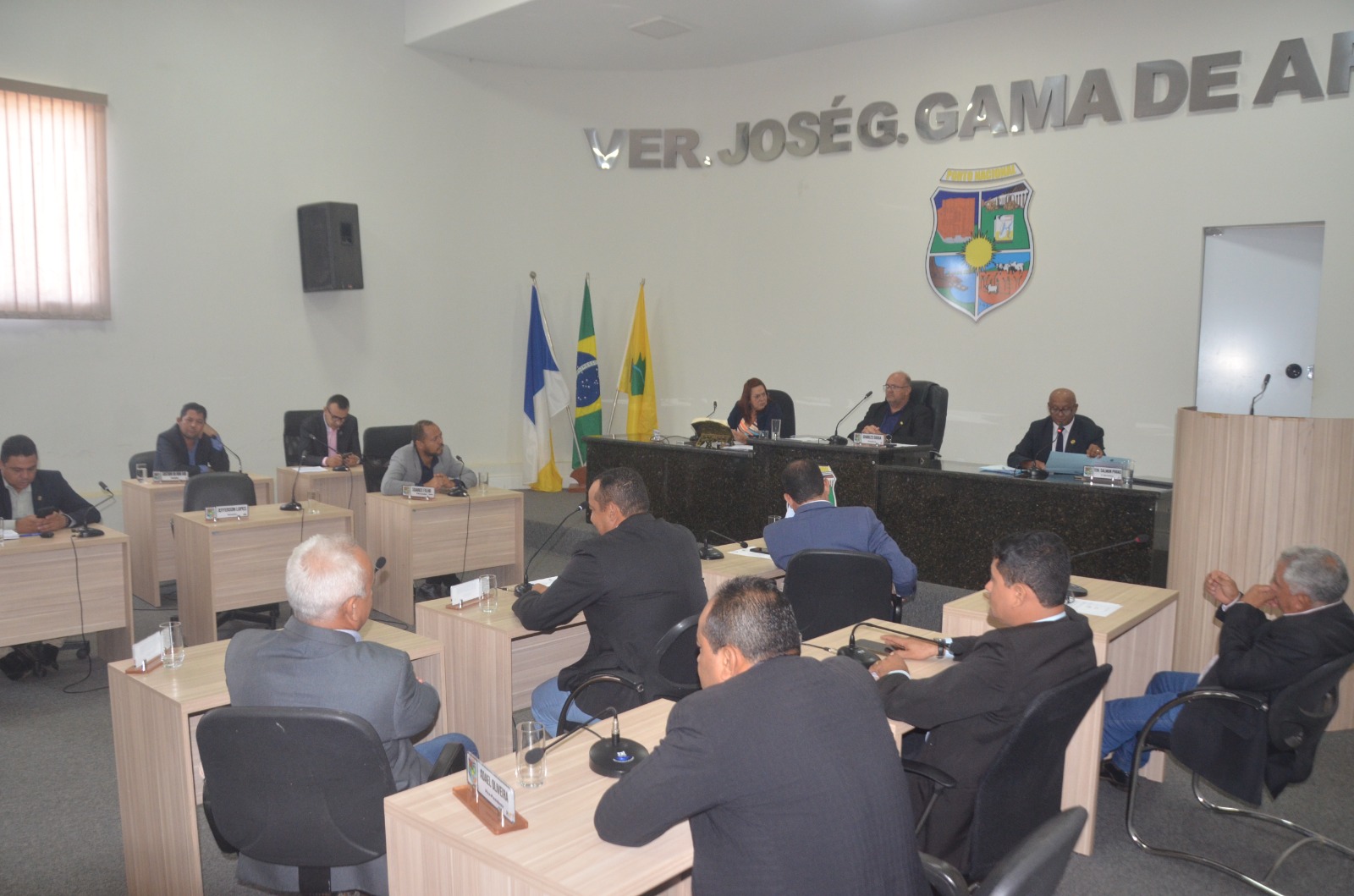 Vereadores presentes na 53ª Sessão Ordinária do ano de 2023